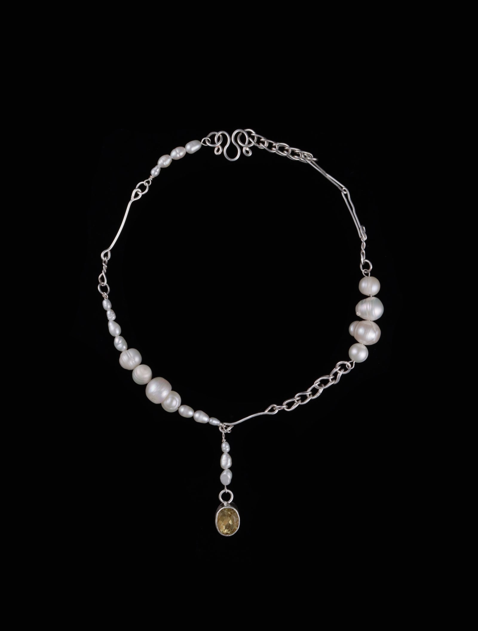 Pearl Citrine Necklace