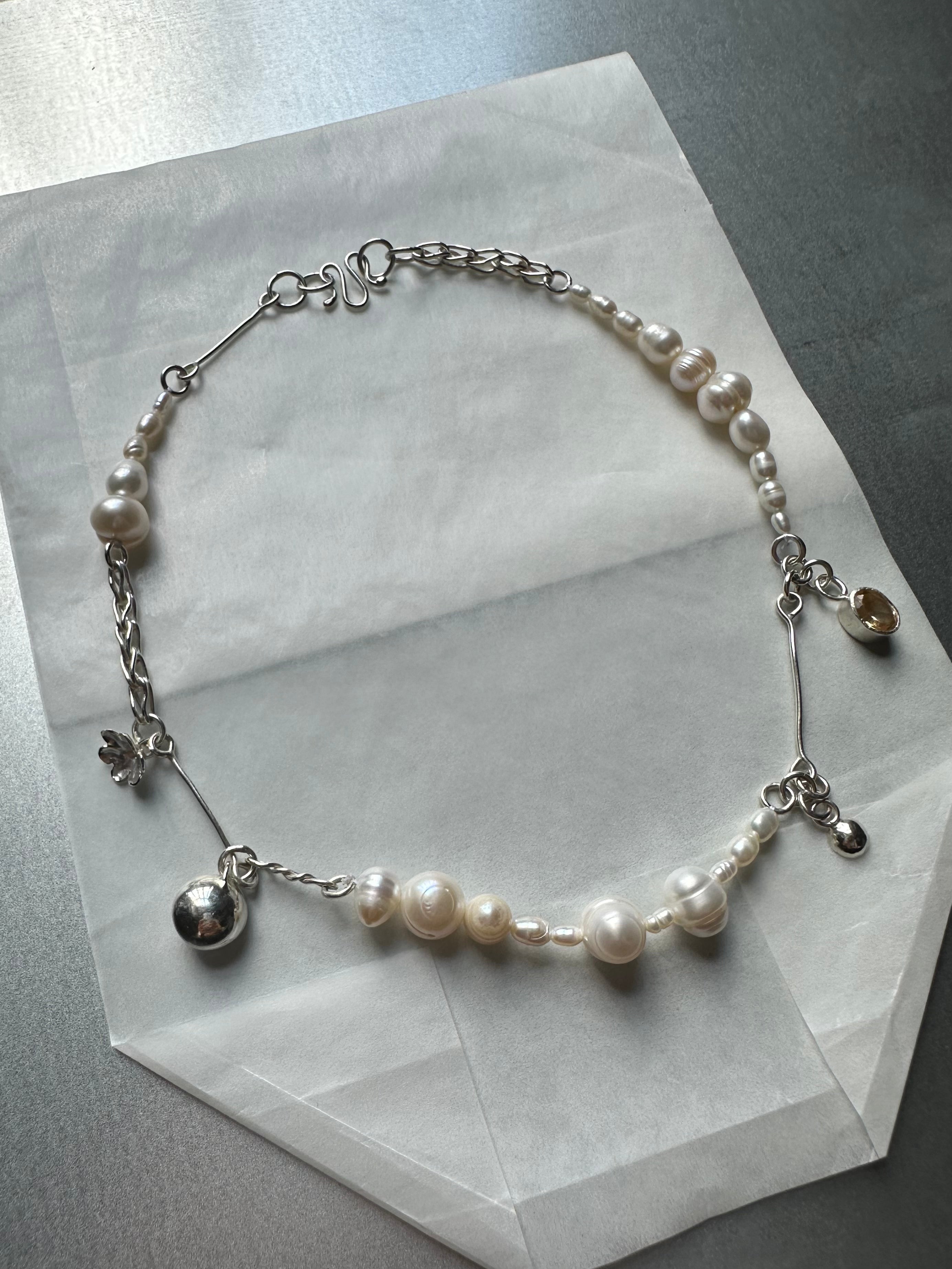 Pearl Charm Choker