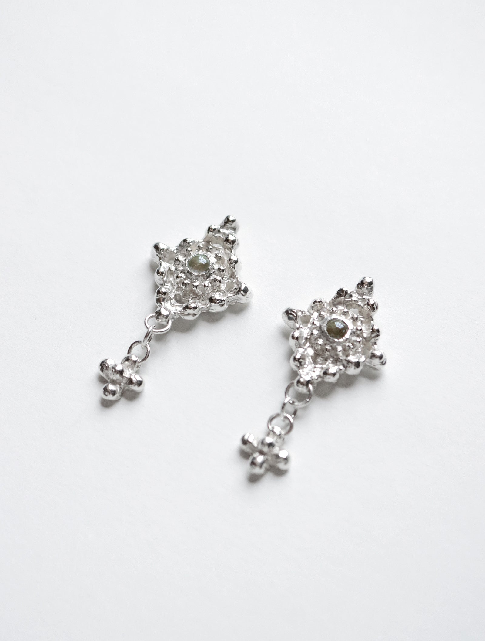 Prasiolite Dangle Earrings