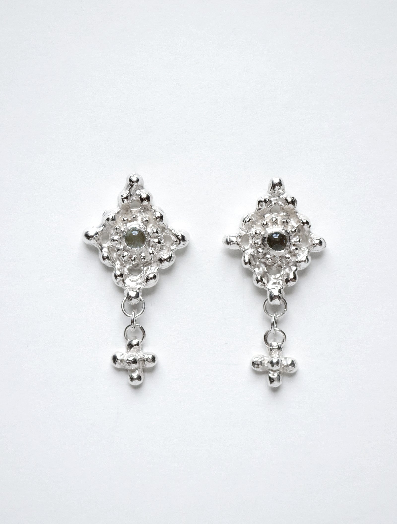 Prasiolite Dangle Earrings